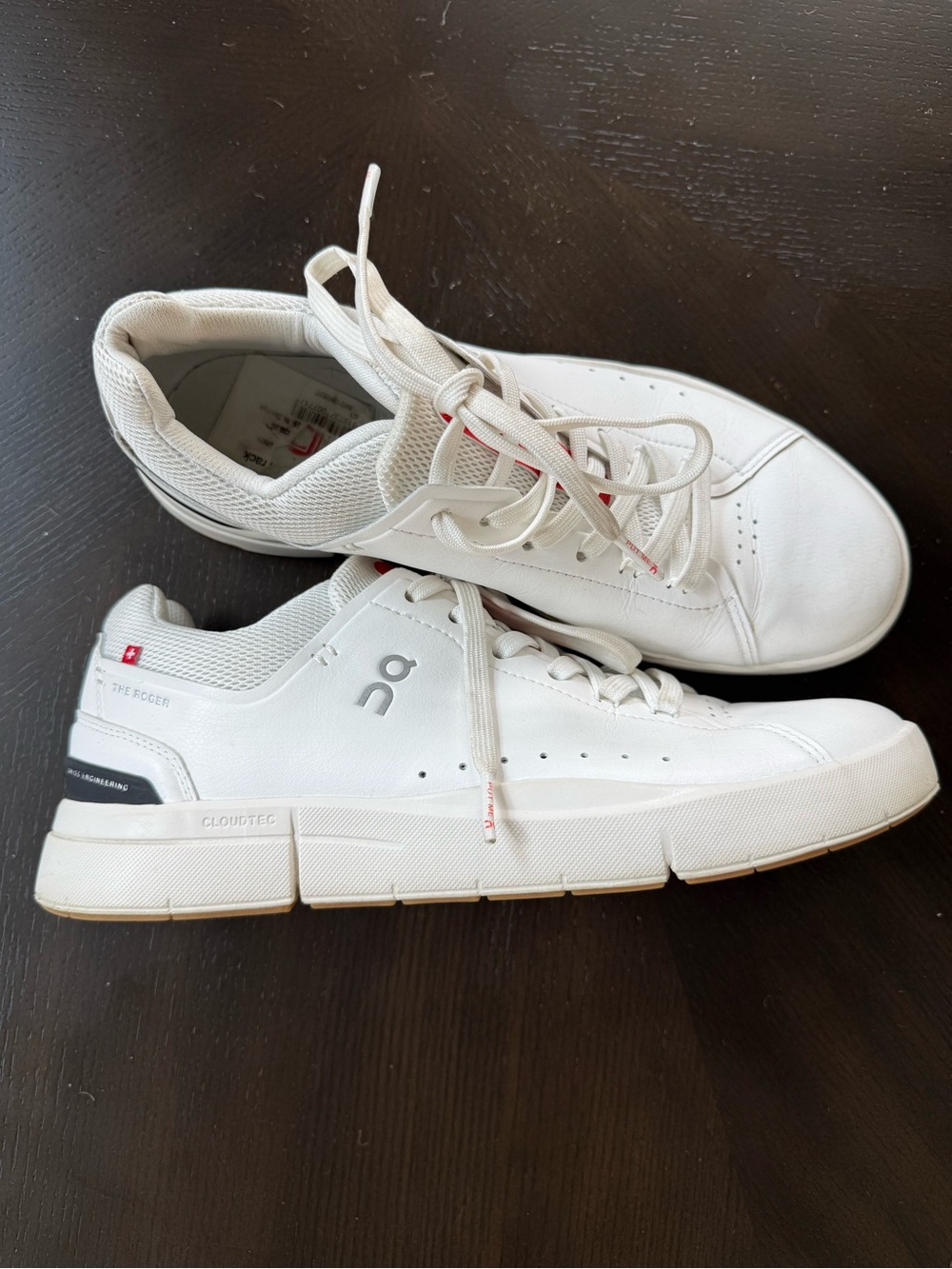 On Running Women's White Leather Sneakers size 9